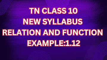 CLASS 10 TH SAMACHEER MATHS RELATION AND FUNCTIONS EXAMPLE 1.12 #BUYMOTE E-SHOPPING APP