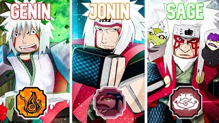 Becoming All Forms Of Jiraiya In 24 Hours.. - Shindo Life Roblox