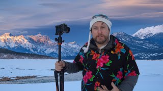 Frozen Landscape Photography at Abraham lake