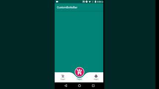 Animation Curved Bottom Navigation View