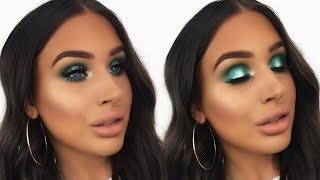 METALLIC MINTY BLUE HALO EYES | MAKEUP TUTORIAL