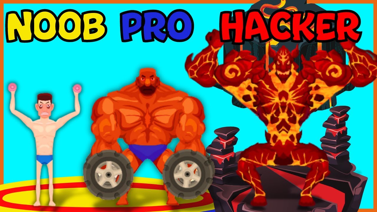 NOOB vs PRO vs HACKER in Tough Man (ALL WEIGHTS UNLOCKED!!!)