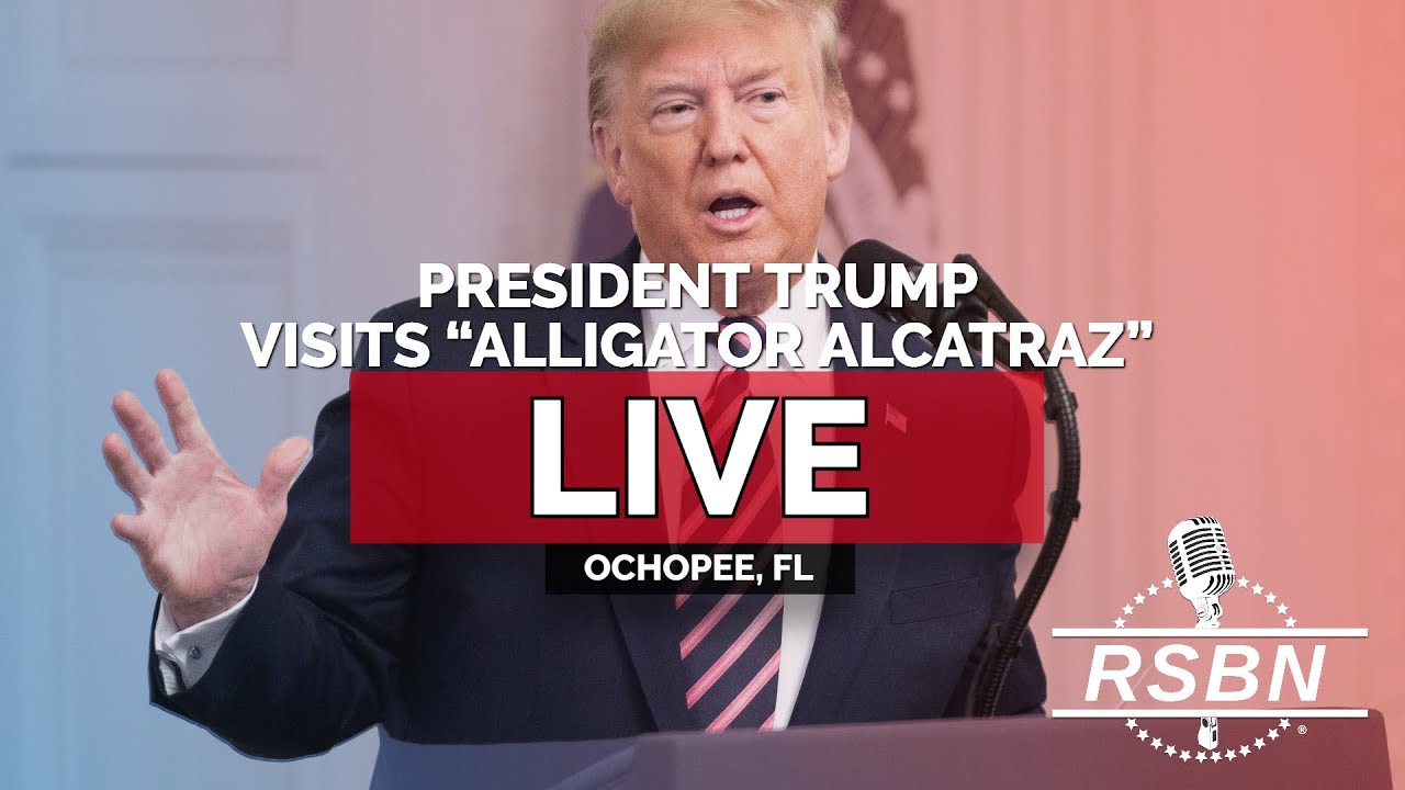 LIVE REPLAY: President Trump Visits “Alligator Alcatraz” in