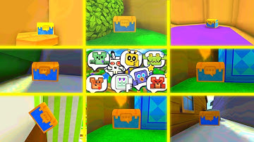 All Secret Chests With Emotes & Skins Super Bear Adventure Gameplay Walkthrough