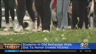 Students in Old Bethpage walkout in honor of Uvalde victims