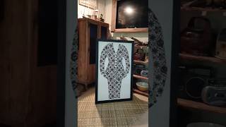 frame replika kebaya batik #kualapilah #nanismakeoversignature #diyhomedecor