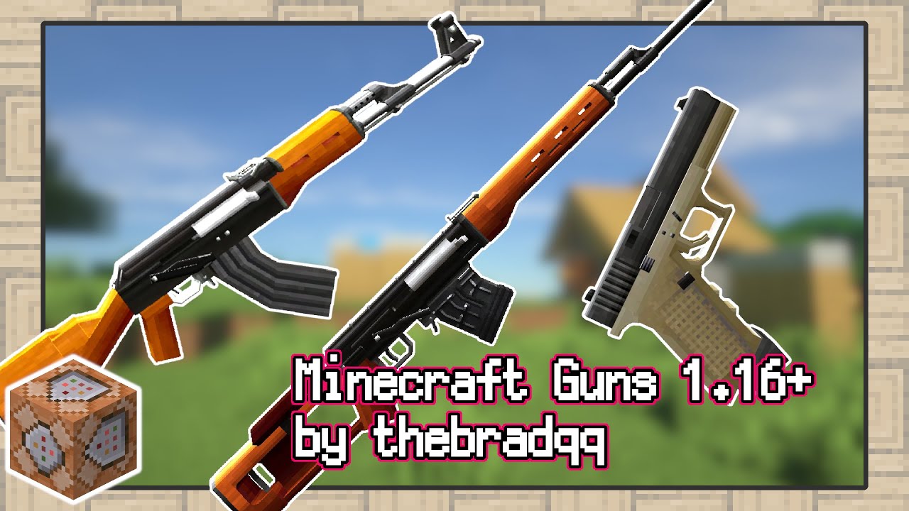 マイクラ もっと リアルな銃を撃ちまくれ Minecraft Guns 3 0 データパック紹介 ゆっくり実況 Youtube