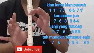 Not Angka Rekorder Lagu Sakura | Tutorial Main Rekorder Lagu Sakura