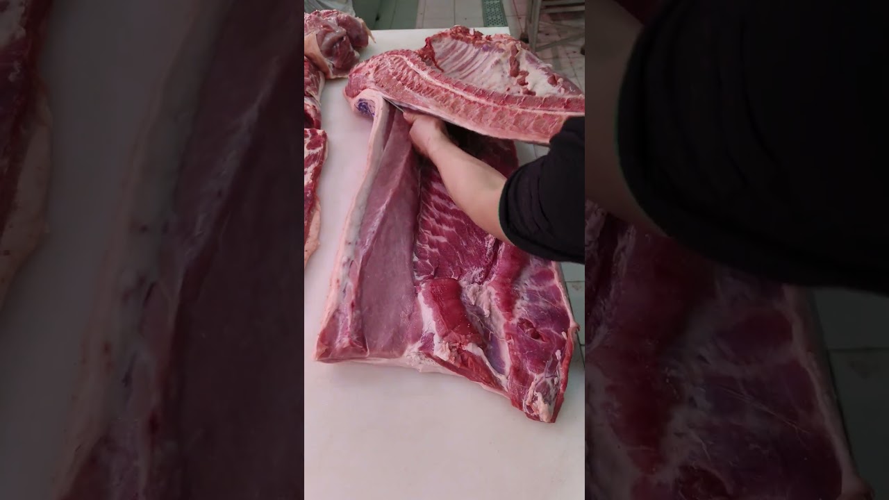 庖丁解猪#猪肉分割技巧 #左手刀鹏哥