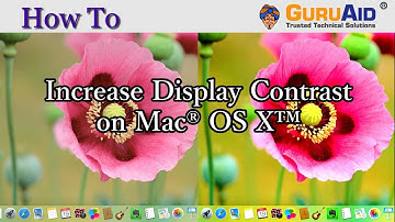 How to Increase Display Contrast on Mac® OS X™ - GuruAid