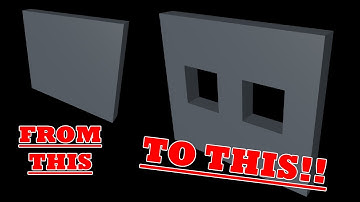 Cinema 4D - Creating Window - Bool Tool