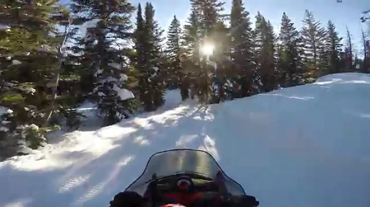 Snowmobile ride with Oliver - Raw Video