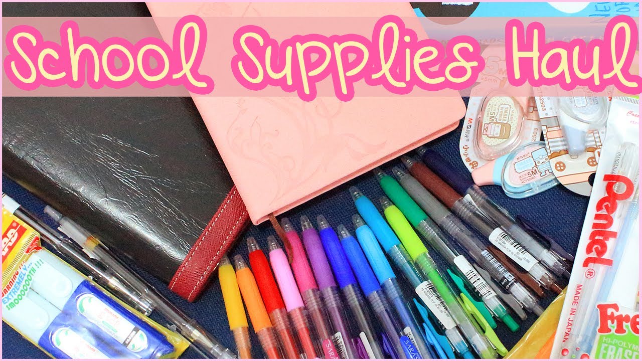 Back to School 2013 School Supplies Haul YouTube