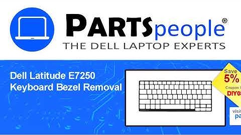 Dell Latitude E7250 (P22S002) Keyboard Bezel How-To Video Tutorial