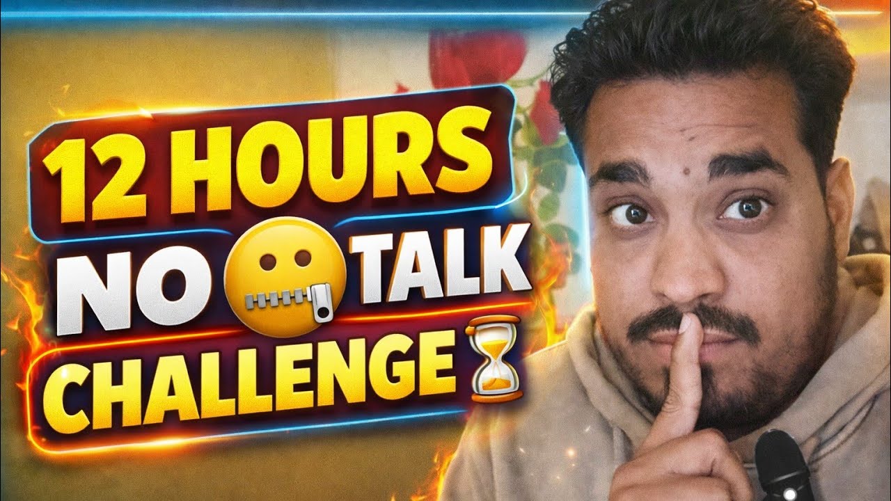 Talking Challenge 12 HOURS 🤐 No Talking Challenge 😲 - YouTube