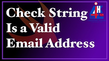 Checking If a String Is a Valid Email Address in Swift 5.2 with Example