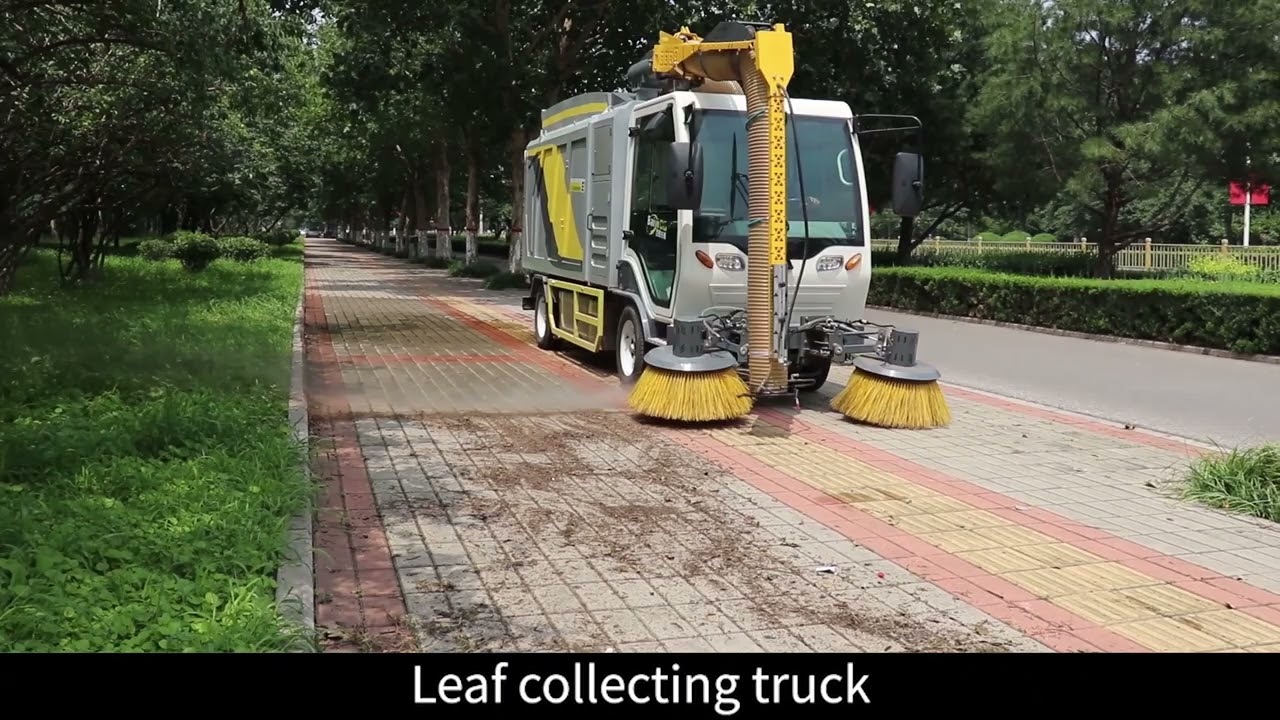 Baiyi  pure electric leaf collecting vehicle, professional helper for municipal defoliation season