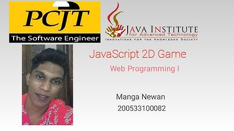 2D game Java Institute