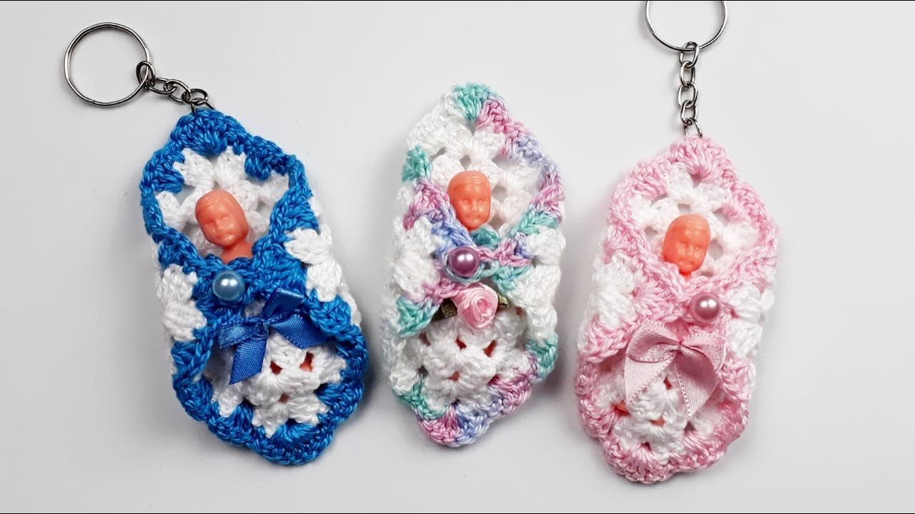 MANTA EM CROCHÊ COM BEBE - LEMBRANCINHA / passo a passo