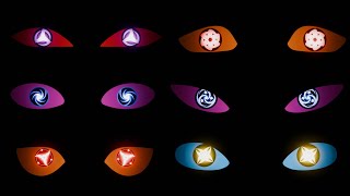Sharingan Rinnigan Naruto Eyes 4K Motion Background 1hour No sound Animation