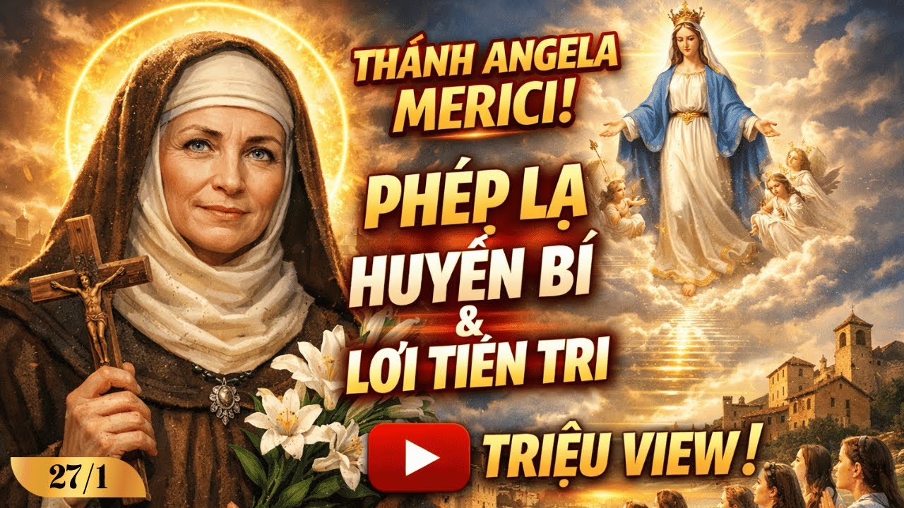 Thánh ANGELA MERICI: Bí Ẩn Đôi Mắt Mù Và Phép Lạ Chấn Động Thay Đổi Thế Giới.