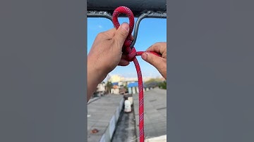 Essential skills for driving friends. Trailer buckle practical knot good helper in life