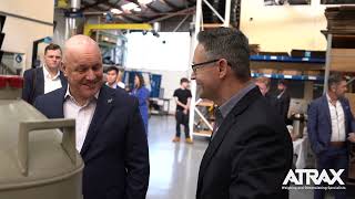 New Zealand Prime Minister, Christopher Luxon, visits Atrax Group