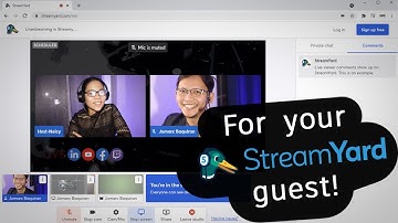 Inviting your guest to Streamyard