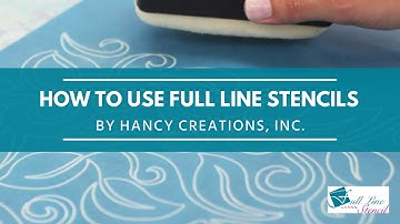 How to use Full Line Stencils