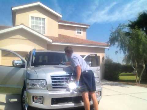 How to install windshield on a 2008 Infiniti QX 56 or Nissan Titan pickup with the Rolladeck