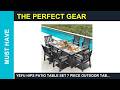 YEFU HIPS Patio Table Set 7 Piece Outdoor Table Luxury Outdoor Teak Dining Set Review