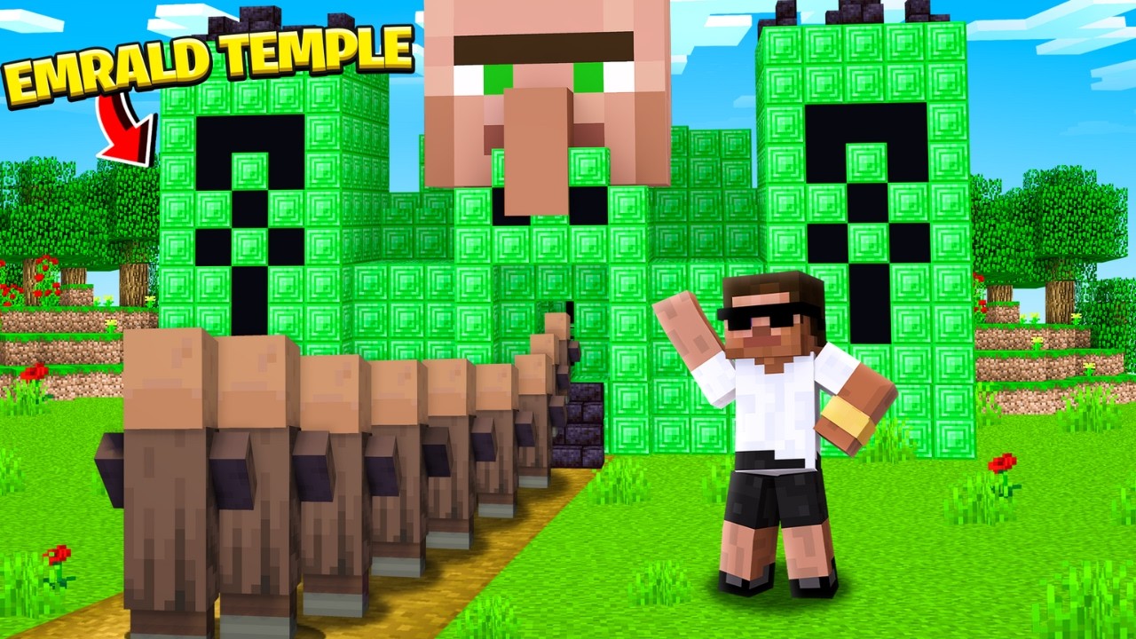 I Built An EMERALD TEMPLE For Villager🤑