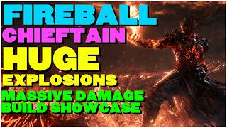 POE 3 29 Fireball Chieftain Build Guide Extreme Fire Damage for Late Game Mapping Farming