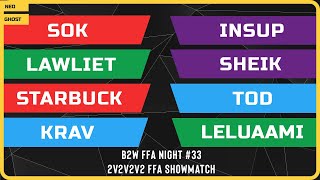 WC3 - B2W FFA Night #33 - 2v2v2v2 FFA Showmatch