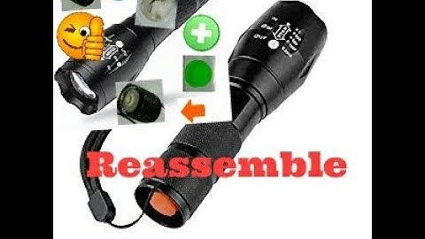 How to FIX/ REPAIR the Power push button TAIL CAP assembly for MOST Led flashlights