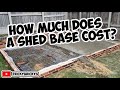 How to build a shed base bricklaying groundworks construction