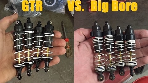 Traxxas GTR Shocks VS. Big Bore Shocks Comparison