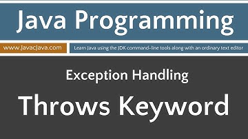 Learn Java Programming - Exceptions: Throws Keyword Tutorial