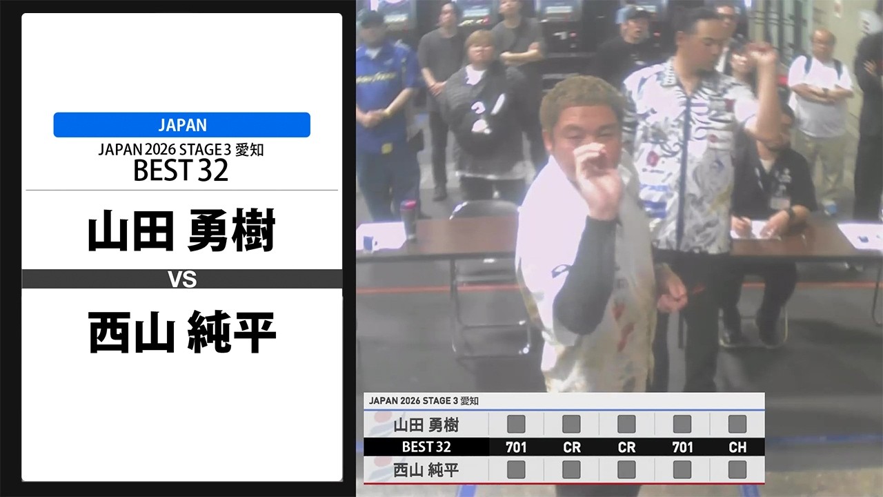 山田 勇樹 VS 西山 純平】JAPAN 2026 STAGE3 愛知 BEST32 - YouTube