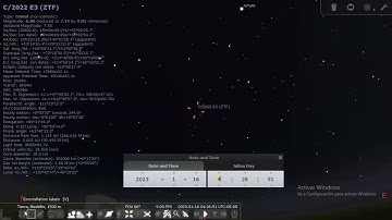 How to observe the C/2022 E3 using Stellarium