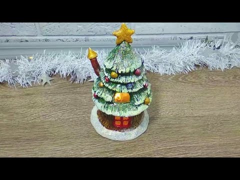 ЁЛОЧКА-ДОМИК своими руками БЫСТРО И ПРОСТО.Поделки.МАСТЕР-КЛАСС.Simple CHRISTMAS TREE craft.DIY.