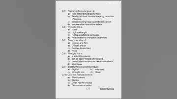 #HSBTE Diploma 3rd Semester Chemical Engg. Sample paper of Introduction to Engineering Materials