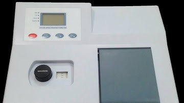 Single Beam UV VIS Spectrophotometer Make SYSTONIC || #demo #video #spectroscopy #original #live....