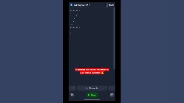 Create a Spectacular Letter Z using Star Pattern in Python! #python #shorts #viral #trending #easy