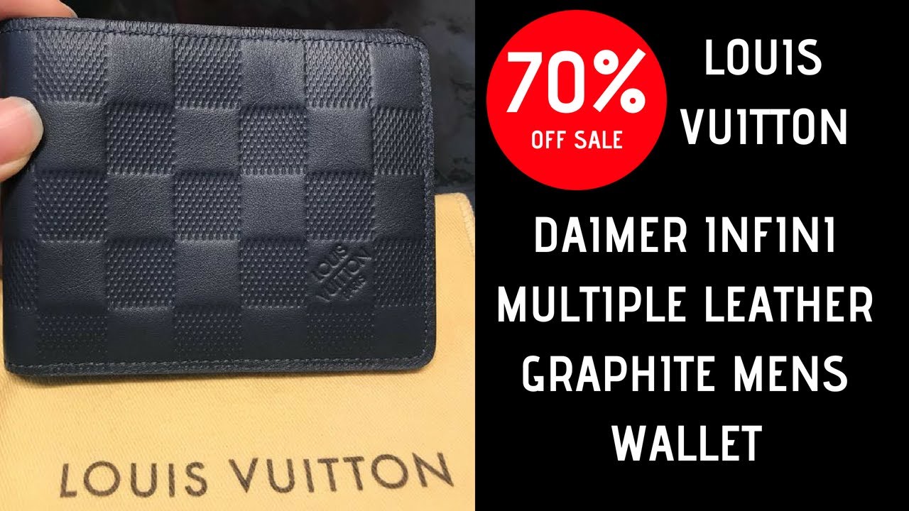 Men’s Louis Vuitton Multiple Wallet Slender Infini Leather Graphite