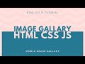 How to Create Image Gallery using HTML CSS & JavaScript