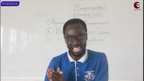 LESSON 1: MACROECONOMICS: Definition, issues and objectives