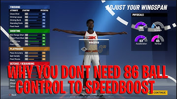 NBA 2k21 Game Breaking Glitch! How To Speed Boost Without 86 Ball Control !
