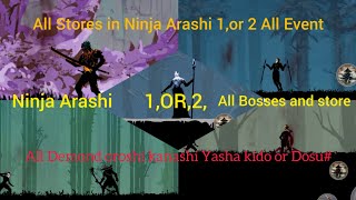 Ninja Arashi 1, or 2, Store All Bosses All chapter Boss full store and All Demond finished #ninja # screenshot 4