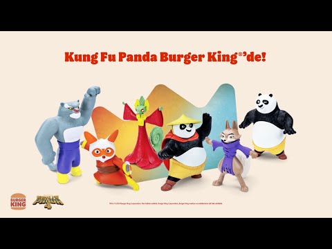 6 farklı Kung Fu Panda oyuncağı Burger King®’de!